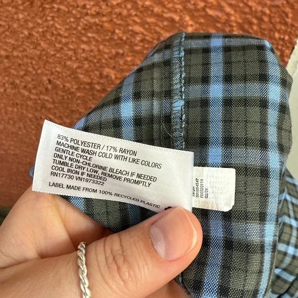 Wild Fable Skirt Womens Medium Green Blue Plaid Pleated Wrap A-Line Casual - Picture 4 of 5